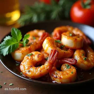 Gambones Asados al Horno Entrante Receta F&aacute;cil R&aacute;pida y Sabores de Navidad Tarjeta de receta