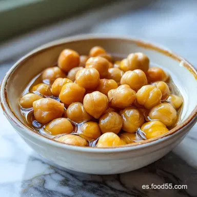 Garbanzos en Remojo R&aacute;pido: Prep Overnight Tarjeta de receta