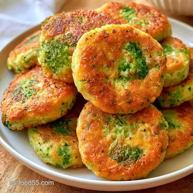 Hamburguesas De Brócoli Con Parmesano Tarjeta de receta
