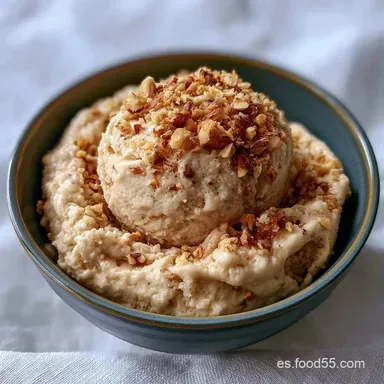 Helado de Avellana: Textura Cremosa Tarjeta de receta