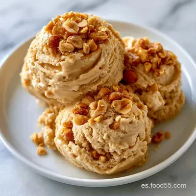 Helado de Cacahuete Cremoso Tarjeta de receta