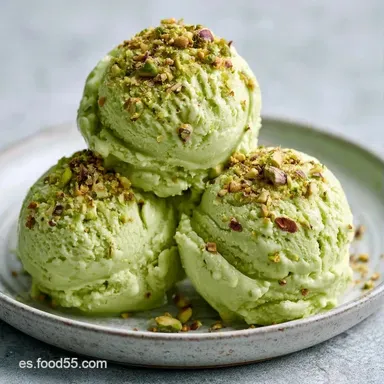 Helado de Pistacho Cremoso Tarjeta de receta