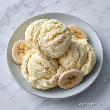Helado De Plátano En Thermomix Cremoso Tarjeta de receta