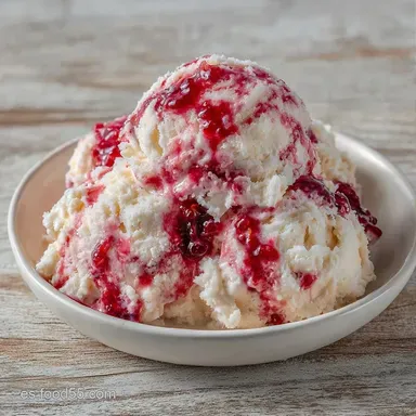 Helado de Queso: Cremoso para 6 Personas Tarjeta de receta