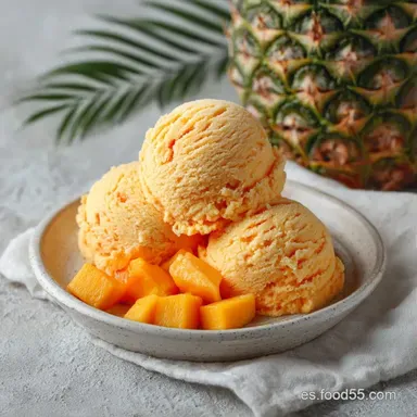 Helado De Salpic&oacute;n Para 6 Personas Tarjeta de receta