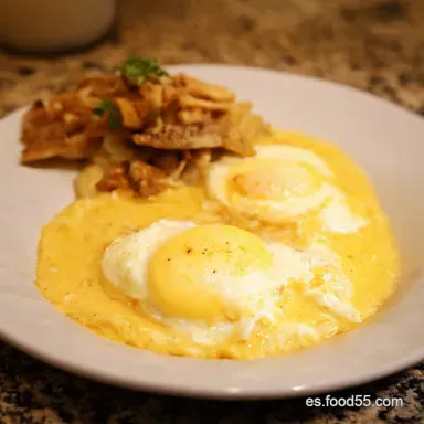 Huevos Revueltos Cremosos El Secreto de la Abuela Tarjeta de receta