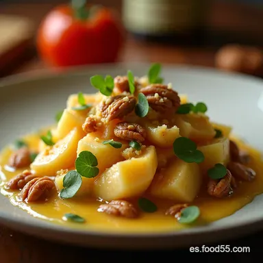 Ensalada de Nueces Membrillo y Queso Receta F&aacute;cil Tarjeta de receta