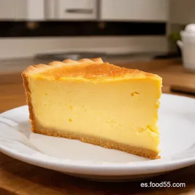 La Mejor Tarta de Queso al Horno Cremosa Receta F&aacute;cil Tarjeta de receta