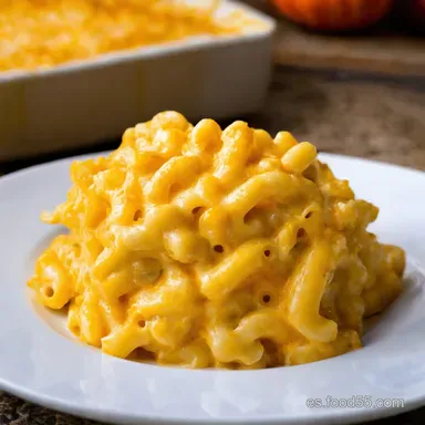 Mac and Cheese Perfecto para Thanksgiving Al Horno y Cremoso Tarjeta de receta