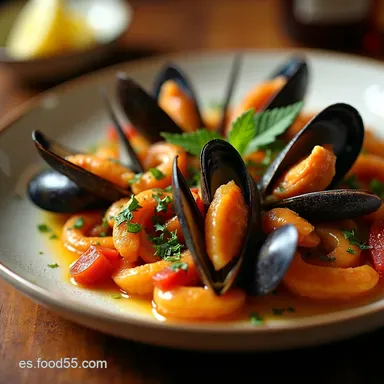 Musclos a la Marinera Receta F&aacute;cil y Sabrosa como en Barcelona Tarjeta de receta
