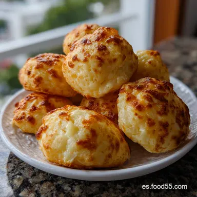 Quer Comear a Sua Prpria Mini: P&atilde;o de Queijo Crocante Tarjeta de receta