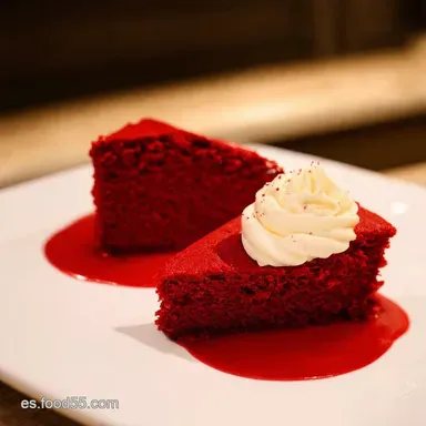 Mini Red Velvet El Bocado Rojo Pasi&oacute;n que te Enamorar&aacute; Tarjeta de receta