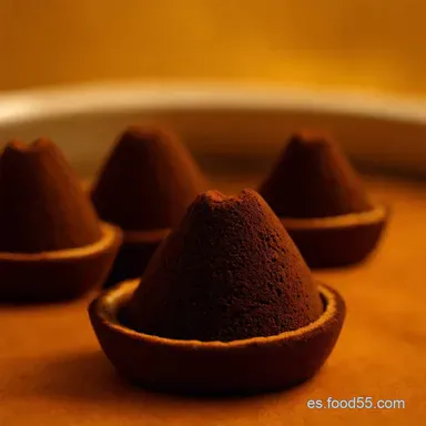 Mini Volcanes de Chocolate Caliente para Dos F&aacute;cil Tarjeta de receta
