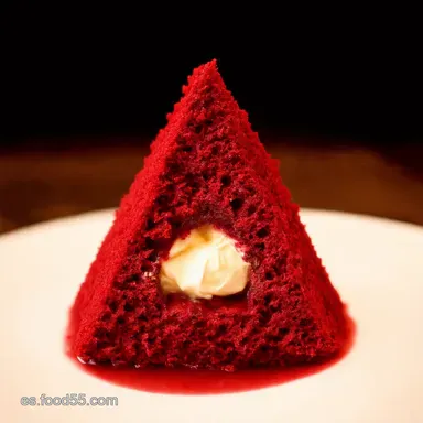 Mini Volcanes Red Velvet El Postre Fundido M&aacute;s Rom&aacute;ntico Tarjeta de receta