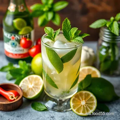 Ingredientes del Mojito Cubano Aut&eacute;ntico &iexcl;Sabor a Cuba! Tarjeta de receta