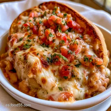 Molletes Mexicanos en 20 Minutos Tarjeta de receta