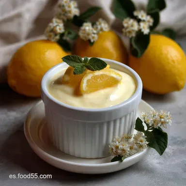 Mousse de Lim&oacute;n con 3 Ingredientes: Textura Nube Tarjeta de receta