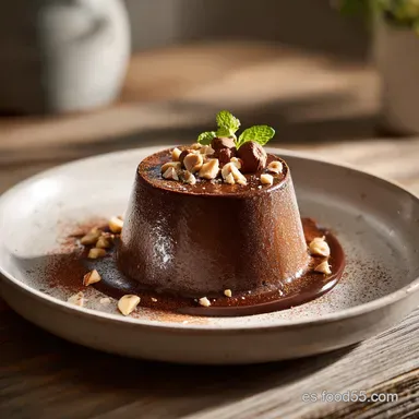 Mousse de Chocolate y Avellanas Estilo Ferrero (4 Porciones) Tarjeta de receta