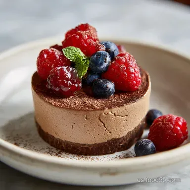 Receta de Postre de Mousse Mocha F&aacute;cil para 8 Porciones Tarjeta de receta