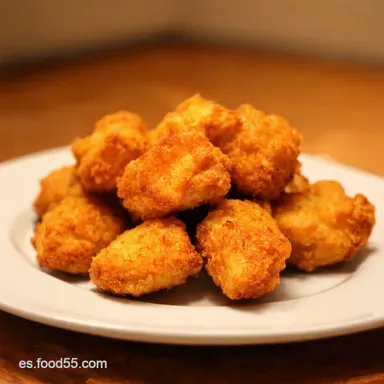 Nuggets de Pollo Caseros Receta F&Aacute;CIL Crujientes y Deliciosos Tarjeta de receta