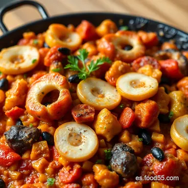 Paella de Pulpo Gallega: &iexcl;Sabor a Mar en tu Mesa! Tarjeta de receta