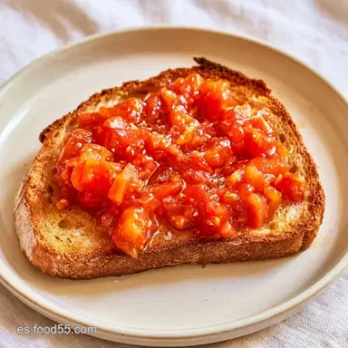 Pan Con Tomate en 7 Minutos Tarjeta de receta