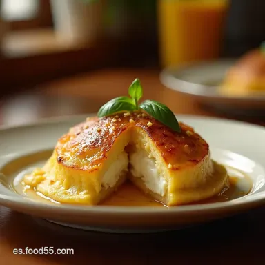 Receta Panqueques de Avena Rellenos de Ricotta y Pl&aacute;tano Tarjeta de receta