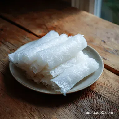 Receta de Papel de Arroz Casero en 25 Minutos Tarjeta de receta