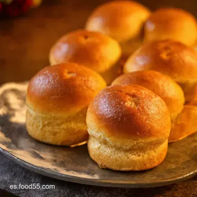 Papparoti Coffee Buns Receta F&aacute;cil para Hornear Delicias Tarjeta de receta