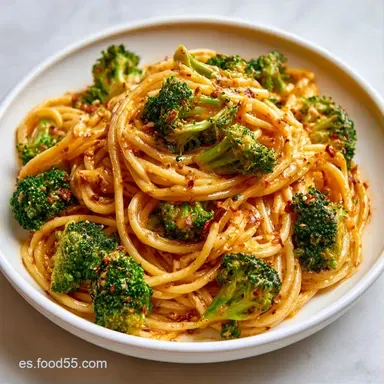 Pasta con Brócoli en 30 Minutos Tarjeta de receta