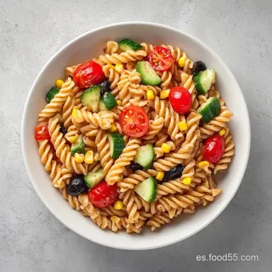 Receta Pasta Fr&iacute;a Cl&aacute;sica para 4 Personas Tarjeta de receta