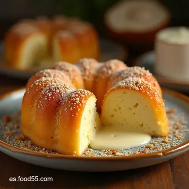 Receta F&aacute;cil Pastel de Coco H&uacute;medo con Leche Condensada Tarjeta de receta