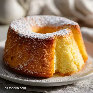 Receta de Pastel Esponjoso para 10 Raciones Tarjeta de receta