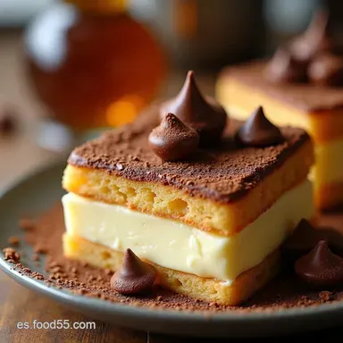 Pastel Fr&iacute;o de Galletas Mar&iacute;a El Postre Sin Horno Perfecto Tarjeta de receta