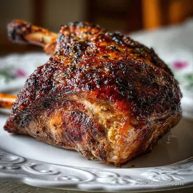 Pierna de Cordero al Horno Jugosa por 2h 50min Tarjeta de receta