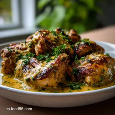 Pollo a la Mostaza Una Receta: Jugoso y Listo en 40 Minutos Tarjeta de receta