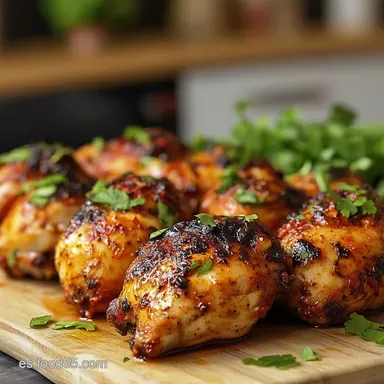 Pollo Caj&uacute;n Receta F&aacute;cil y R&aacute;pida El Secreto de la Lima para el Pollo m&aacute;s Jugoso Tarjeta de receta