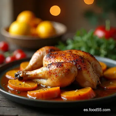 Mi Secreto Pollo al horno para Navidad Jugoso y F&aacute;cil Tarjeta de receta