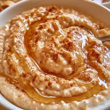 Porridge O Gachas De Avena Cremosas Tarjeta de receta