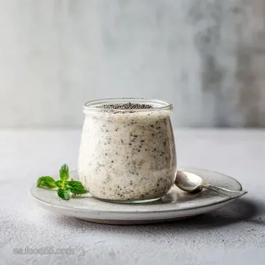 Pud&iacute;n de Ch&iacute;a con Leche de Coco Tarjeta de receta