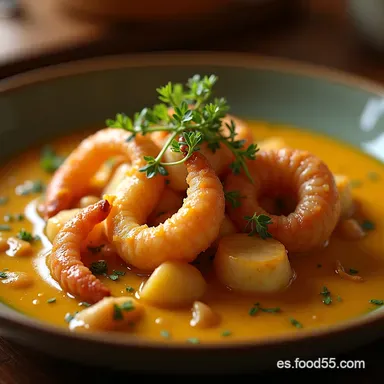 Pulpo Cocido y Envasado La Textura Perfecta del Chef Tarjeta de receta