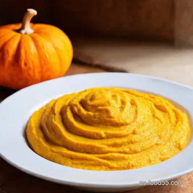Pur&eacute; de Calabaza Casero Receta de la Abuela F&Aacute;CIL Tarjeta de receta