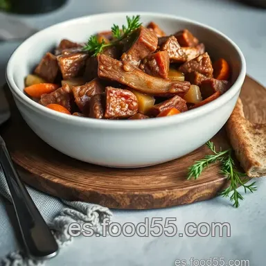 Rabo de Toro a la Cordobesa: Sabor Aut&eacute;ntico &iexcl;Ol&eacute;! Tarjeta de receta