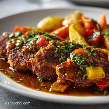 Ragout de Ternera para 4 Raciones Tarjeta de receta