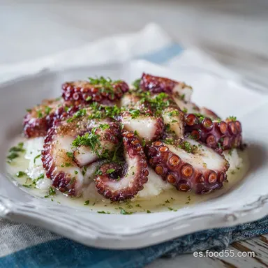 Pulpo a la Gallega con Patatas para 4 Raciones Tarjeta de receta