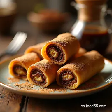 Rollitos de Chocolate y Espresso F&aacute;ciles Receta Casera Tarjeta de receta