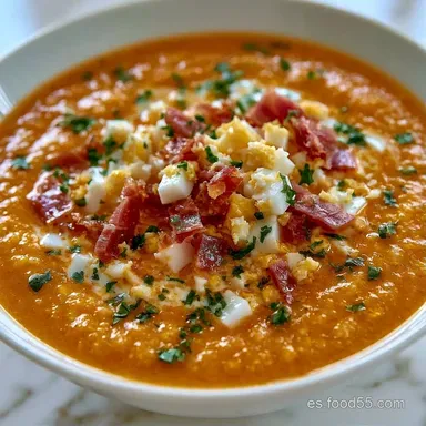 Salmorejo Cremoso Para 4 Personas Tarjeta de receta
