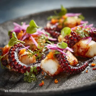 Salpic&oacute;n de pulpo: Receta cl&aacute;sica para la tapa m&aacute;s fresca del verano. Tarjeta de receta