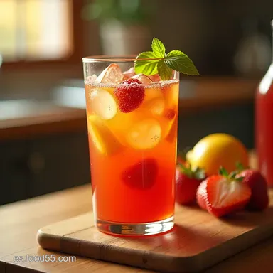 Sangr&iacute;as De Verano Refrescantes y F&aacute;ciles La Fiesta en tu Vaso Tarjeta de receta