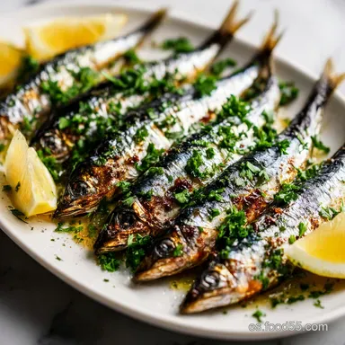 Sardinas al Horno con Lim&oacute;n para 4 Raciones Tarjeta de receta
